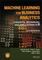 Machine Learning for Business Analytics: Concepts, Techniques, and Applications in R 2nd edition