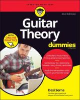 Guitar Theory For Dummies with Online Practice 2nd edition