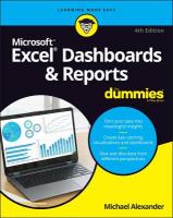 Excel Dashboards & Reports For Dummies 4th edition