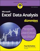 Excel Data Analysis For Dummies 5th edition