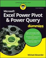 Excel Power Pivot & Power Query For Dummies 2nd edition