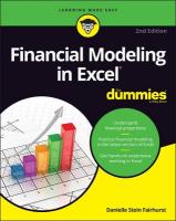 Financial Modeling in Excel For Dummies 2nd edition