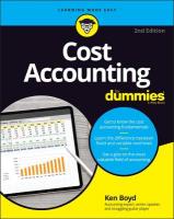 Cost Accounting For Dummies 2nd edition