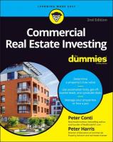 Commercial Real Estate Investing For Dummies 2nd edition