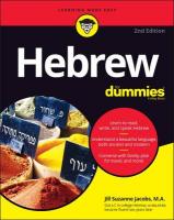 Hebrew For Dummies 2nd edition