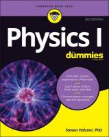 Physics I For Dummies 3rd edition