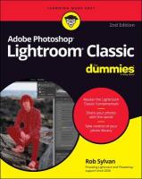 Adobe Photoshop Lightroom Classic For Dummies 2nd edition
