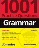 Grammar: 1001 Practice Questions For Dummies (plus Free Online Practice) 2nd edition