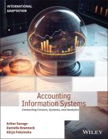 Accounting Information Systems: Connecting Careers, Systems, and Analytics, International Adaptation 1st Edition, International Adaptation