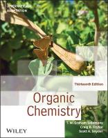 Organic Chemistry, International Adaptation 13th edition