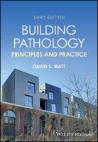 Building Pathology: Principles and Practice 3rd edition
