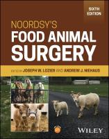 Noordsy's Food Animal Surgery 6th edition