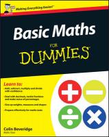 Basic Maths For Dummies, UK Edition UK Edition