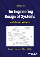 Engineering Design of Systems: Models and Methods 4th edition