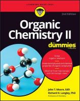 Organic Chemistry II For Dummies 2nd edition