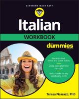 Italian Workbook For Dummies 2nd edition
