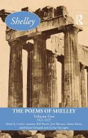 Poems of Shelley: Volume Five: 18211822