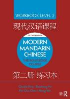 Modern Mandarin Chinese: The Routledge Course Workbook Level 2 2nd edition