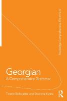 Georgian: A Comprehensive Grammar