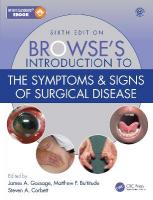 Browse's Introduction to the Symptoms & Signs of Surgical Disease 6th edition