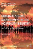 Human Resource Management in the Hospitality Industry: A Guide to Best Practice 10th edition