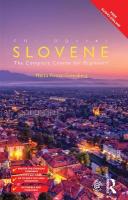 Colloquial Slovene: The Complete Course for Beginners 2nd edition