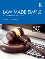 Law Made Simple 14th edition