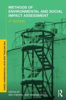 Methods of Environmental and Social Impact Assessment 4th edition