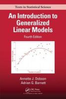 Introduction to Generalized Linear Models 4th edition