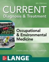 CURRENT Diagnosis & Treatment Occupational & Environmental Medicine 6th edition