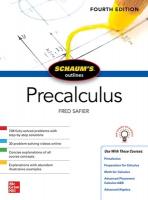 Schaum's Outline of Precalculus, Fourth Edition 4th edition