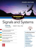 Schaum's Outline of Signals and Systems, Fourth Edition 4th edition