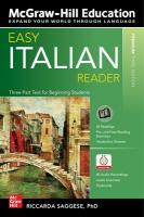 Easy Italian Reader, Premium Third Edition 3rd edition