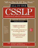 CSSLP Certified Secure Software Lifecycle Professional All-in-One Exam  Guide, Third Edition 3rd edition