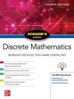 Schaum's Outline of Discrete Mathematics, Fourth Edition 4th edition