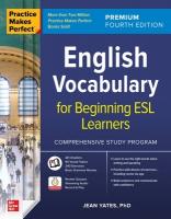 Practice Makes Perfect: English Vocabulary for Beginning ESL Learners,  Premium Fourth Edition 4th edition
