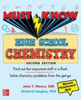Must Know High School Chemistry, Second Edition 2nd edition