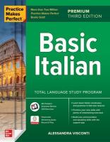 Practice Makes Perfect: Basic Italian, Premium Third Edition 3rd edition