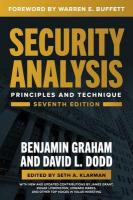 Security Analysis, Seventh Edition: Principles and Techniques 7th edition