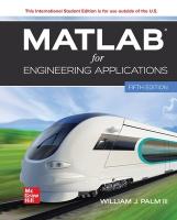 MATLAB for Engineering Applications ISE 5th edition