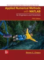 Applied Numerical Methods with MATLAB for Engineers and Scientists ISE 5th edition