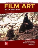 Film Art: An Introduction ISE 13th edition