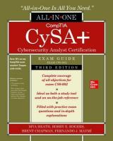 CompTIA CySAplus Cybersecurity Analyst Certification All-in-One Exam Guide,  Third Edition (Exam CS0-003) 3rd edition
