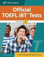 Official TOEFL iBT Tests Volume 1, Fifth Edition 5th edition