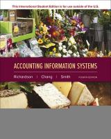 Accounting Information Systems ISE 4th edition