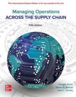 Managing Operations Across The Supply Chain ISE 5th edition