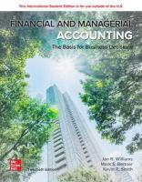 Financial & Managerial Accounting ISE 20th edition