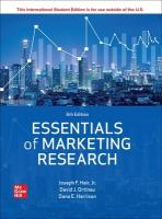 Essentials of Marketing Research ISE 6th edition