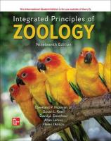 Integrated Principles of Zoology ISE 19th edition