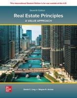 Real Estate Principles: A Value Approach ISE 7th edition